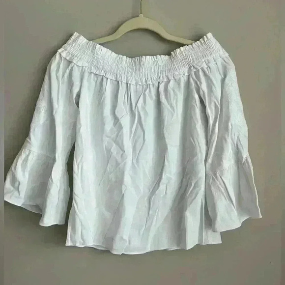 Lilly Pulitzer Moira Top in White Women’s XXS - Picture 3 of 8